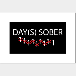 Days Sober Posters and Art